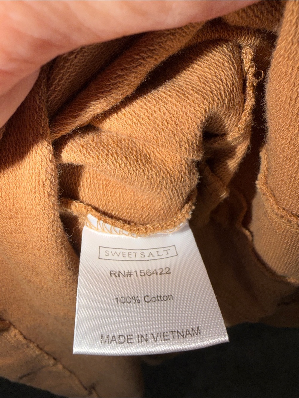 Sweet Salt Womens Long Sleeve Pocket Dress - Rust - Picture 5 of 7